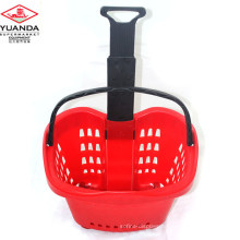 Shopping Mall Basket Apple Type Plastic Shopping Basket